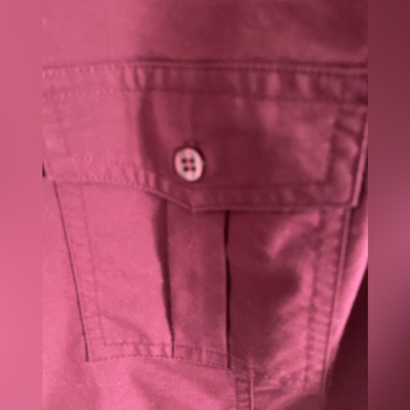 COPY PENNINGTONS Women’s Long Sleeve Shirt Top Wine Color Cotton Blend Size 2X - Picture 6 of 7